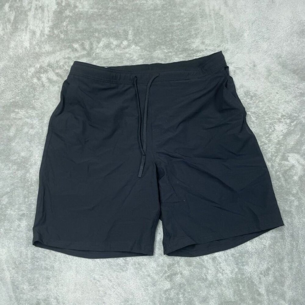 Mens Swim Shorts Size L Kirkland Signature Stretch Comfort Black Quick-Dry 6896